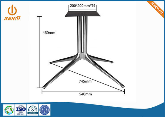 Mesas de centro de aluminio del metal de los recambios de los muebles de oficinas ADC12 del OEM